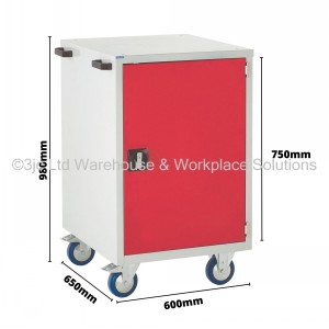 Euroslide Storage Cabinet Mobile 1 Door Cupboard